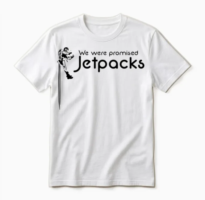 We Were Promised Jetpacks Unisex T-Shirt in White