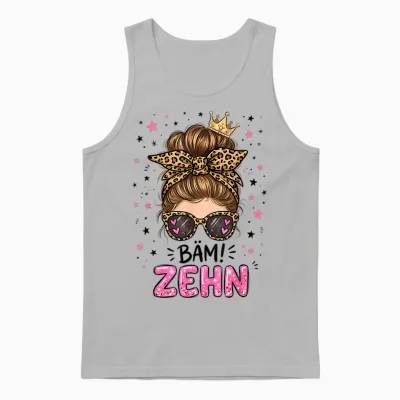 Bäm Zehn 10 Geburtstag Unisex Tank Top - Ash