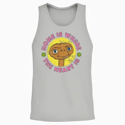 E.t. Home Is Where the Heart Is Unisex Tank Top - Ash