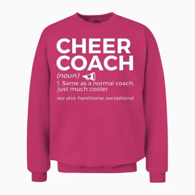 Lustiger Cheer Coach Definition Cheerleading Unisex Sweatshirt - Heliconia