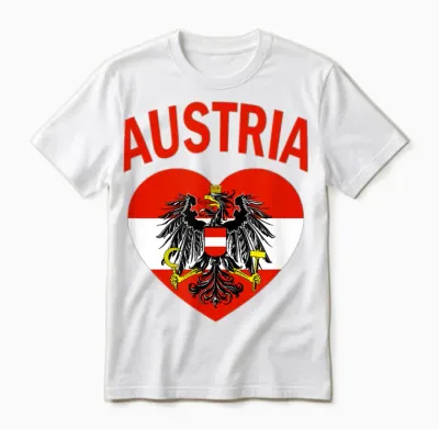 I Love Austria T-Shirt österreichisches Herz-T-Shirt Unisex T-Shirt - White