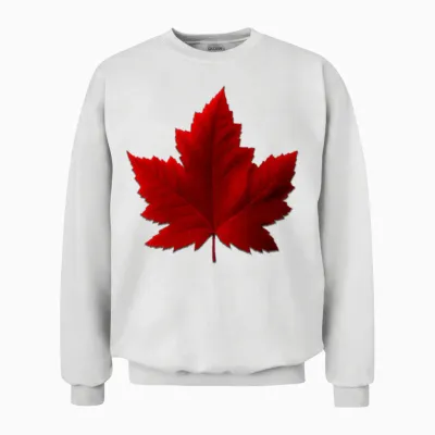 Canada Maple Leaf Souvenirs Unisex Sweatshirt - White