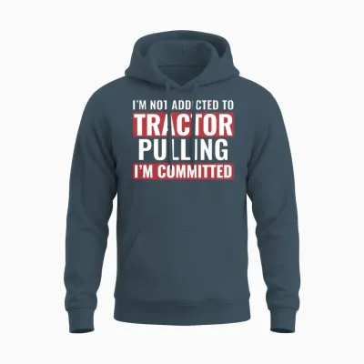Tractor Puller Funny Tractor Committed to Tractor Unisex Hoodie - Dark Heather