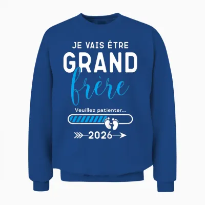 Child Future Big Brother 2026, I Will Be Big Brother Unisex Sweatshirt - Royal