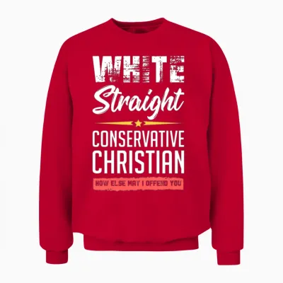 Funny Political Conservative Christian Gift Idea Unisex Sweatshirt - Red