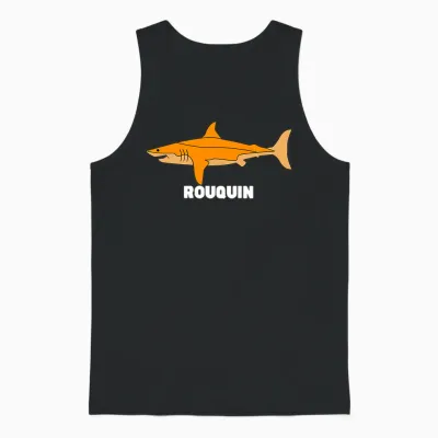 Idée Cadeau Pour Roux | Rouquin | Requin Roux T-Shirt Haut De Gamme Unisex Tank Top - Black
