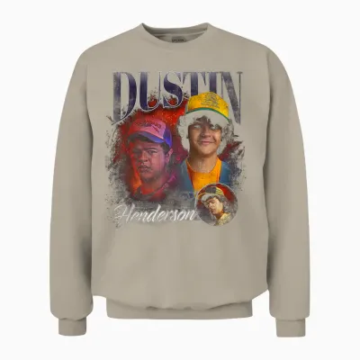 Stranger Things Dustin Homage Unisex Sweatshirt - Sand