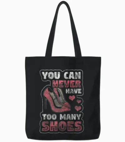Shoes Boots Pumps Tote Bags - Black