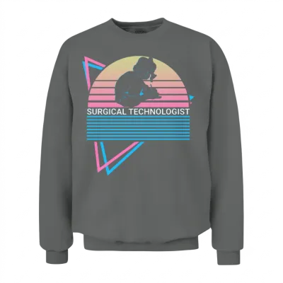 Surgical Technologist Retro Unisex Sweatshirt - Graphite Heather