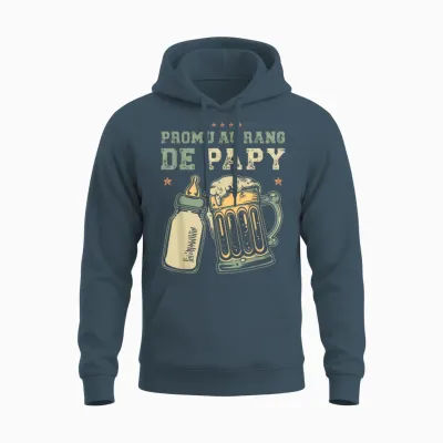 Promoted Grandpa New Grandpa Announcement Future Grandpa Unisex Hoodie - Dark Heather