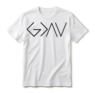 Gdav - God Is Greater Than the Highs and Lows Unisex T-Shirt - White