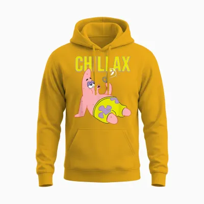 Mademark X Spongebob Squarepants - Patrick Star - Chillax Unisex Hoodie - Gold