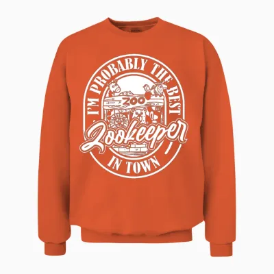 Zookeeper Funny Unisex Sweatshirt - Orange