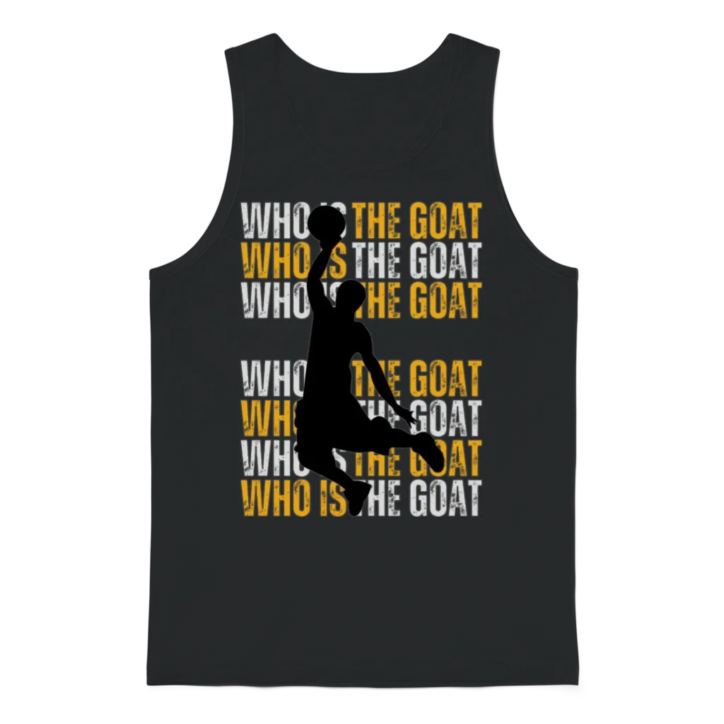 Who Is the Goat Basketball โ Farm & Country Unisex Tank Top - Black