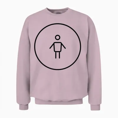 Person Unisex Sweatshirt - Light Pink