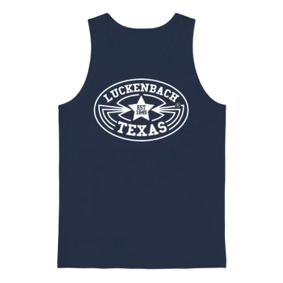 Luckenbach Vintage Texas Country Music Unisex Tank Top - Navy