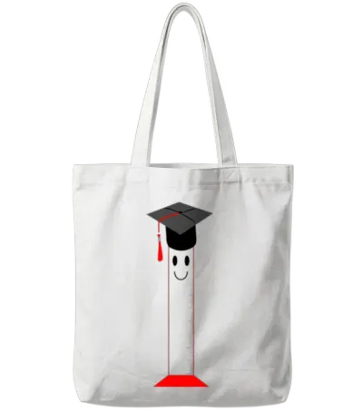 Graduated Cylinder - Funny Tote Bags - White