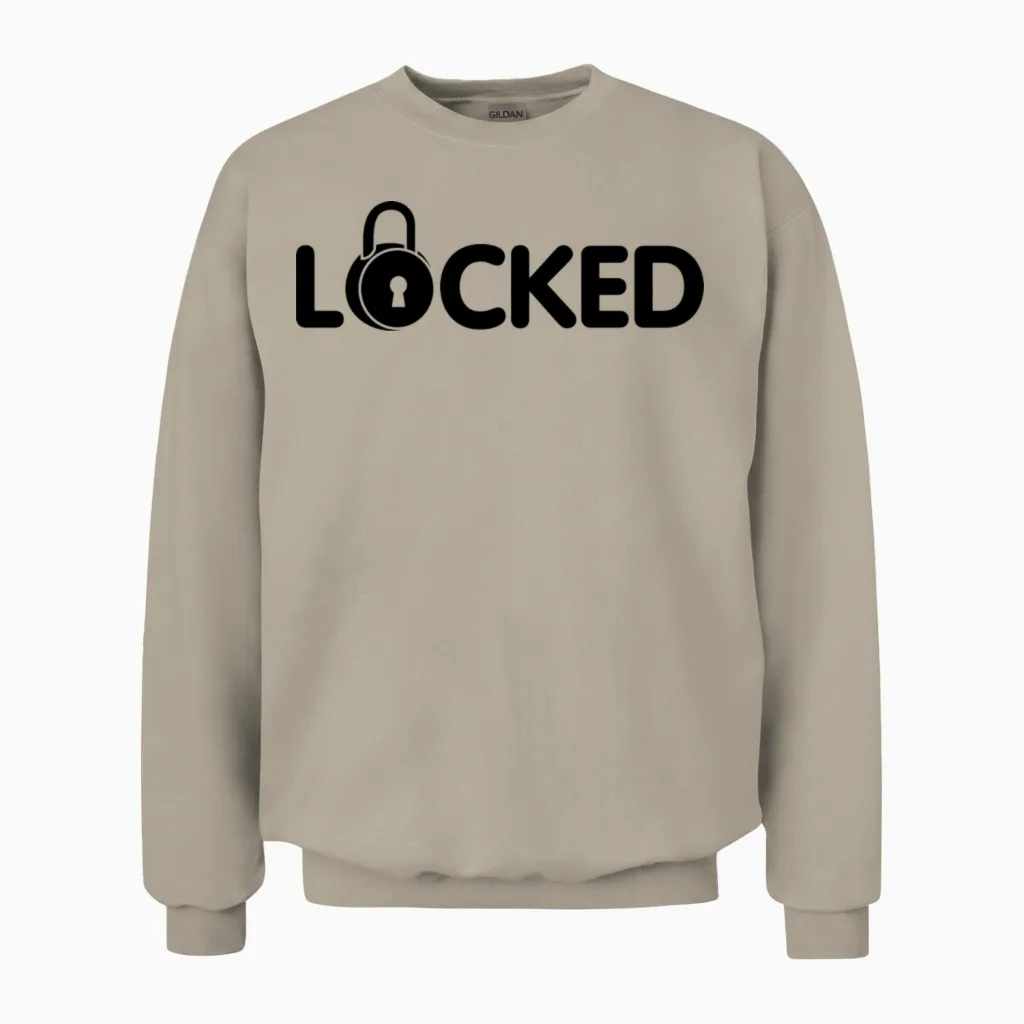 Locked Unisex Sweatshirt in Sand