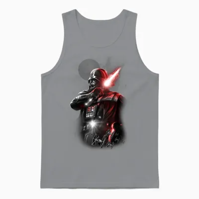 Star Wars Darth Vader Lightsaber Portrait Unisex Tank Top - Sport Grey