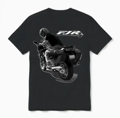 Yamaha Fjr 1300 Sport Touring Motorcycle Unisex T-Shirt - Black