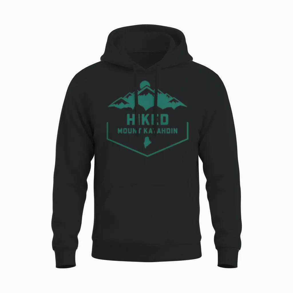 Hiked Mount Katahdin Unisex Hoodie in Black