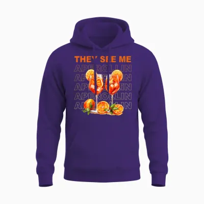 They See Me Aperollin - Perfekt Für Spritz-Fans & Jgas Unisex Hoodie - Purple