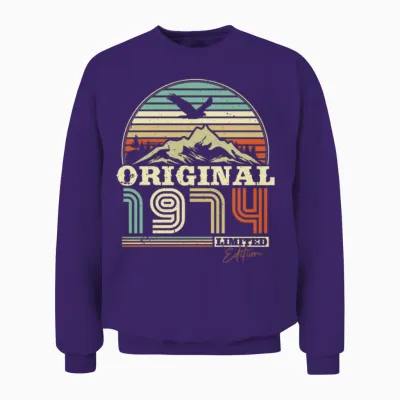 1974 Limited Edition Unisex Sweatshirt - Purple