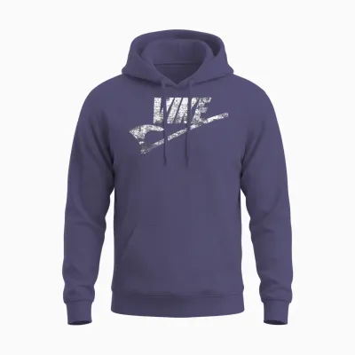 Vike Viking Battle Axe Funny Distressed T-Shirt, Black Unisex Hoodie - Heather Sport Dark Navy