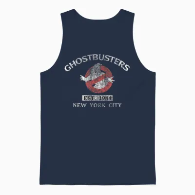 Ghostbusters Est. 1984 New York City Retro Movie Unisex Tank Top - Navy