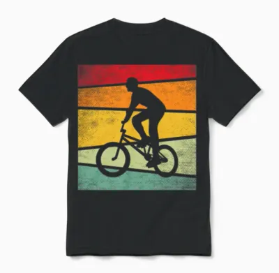 Bmx Retro Unisex T-Shirt - Black
