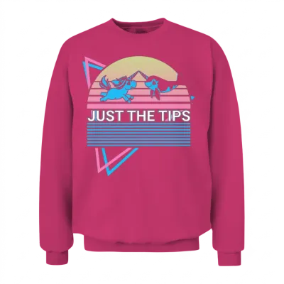 Narwhal Retro Unisex Sweatshirt - Heliconia