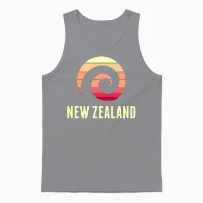 Retro New Zealand Unisex Tank Top - Sport Grey