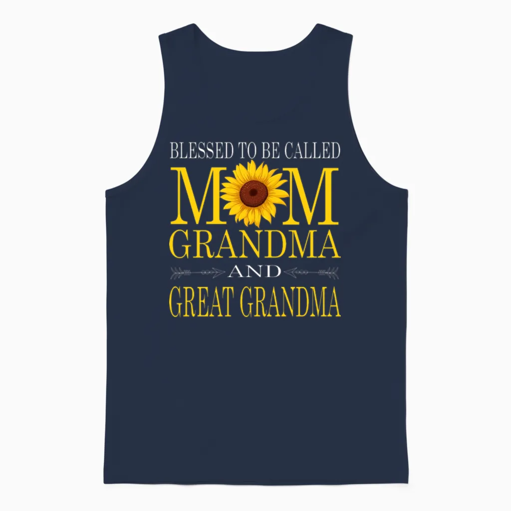 Great Grandma Unisex Tank Top in Navy