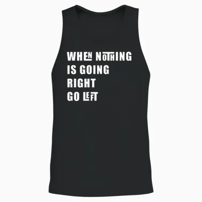 Funny Design Unisex Tank Top - Black