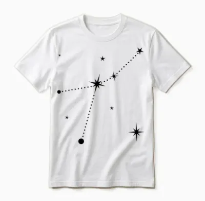 Cancer Constellation | Signes Du Zodiaque Unisex T-Shirt - White