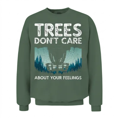 Disc Golf Design for Men Women Disc Golf Player Unisex Sweatshirt - Military Green
