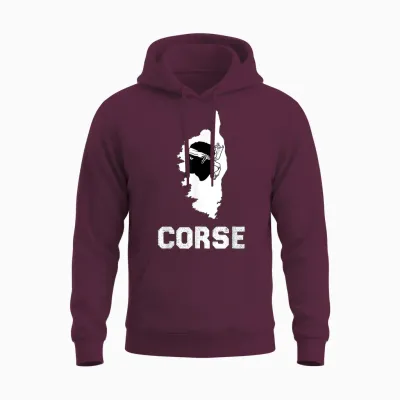 Authentic Corsica Beauty Island for Men Women and Children T-Shirt, Black, S Unisex Hoodie - Maroon