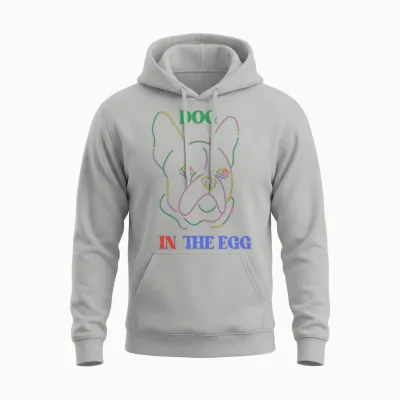 Dog in the Egg Unisex Hoodie - Ash