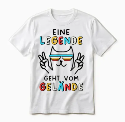 Eine Legende Geht Vom Gelände Unisex T-Shirt - White