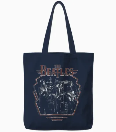 The Beatles - Revolution Live Tote Bags - Navy