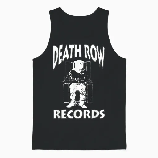 Official Death Row Records Classic Logo Unisex Tank Top in Black