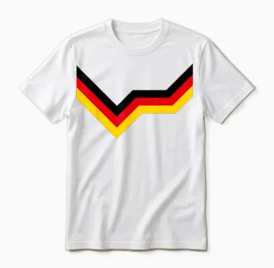 Deutschland Deutsche Flagge Fan Unisex T-Shirt - White