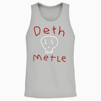 Lustiges Death-Metal-Shirt, Ironischer Sarkastischer Humor, Gothic Unisex Tank Top - Ash