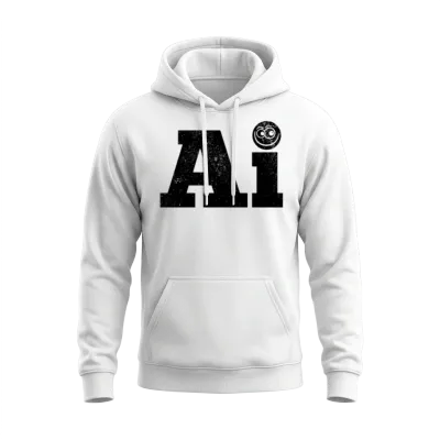 Funny Ai Artificial Intelligence Unisex Hoodie - White