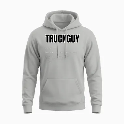 Funny Pickup Truck Guy Gift - Truck Guy Definition Unisex Hoodie - Ash