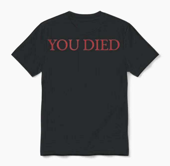 Died Souls Video Game Gaming Unisex T-Shirt in Black