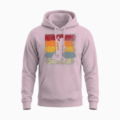 Singer Retro Unisex Hoodie - Light Pink