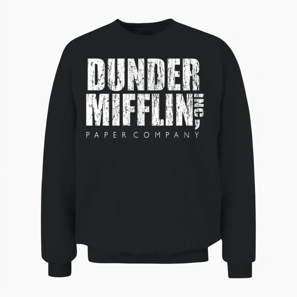 Dunder Mifflin Inc Unisex Sweatshirt in Black