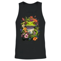 Aesthetic Frog Frogs for a Frog Lover Unisex Tank Top - Black – 2