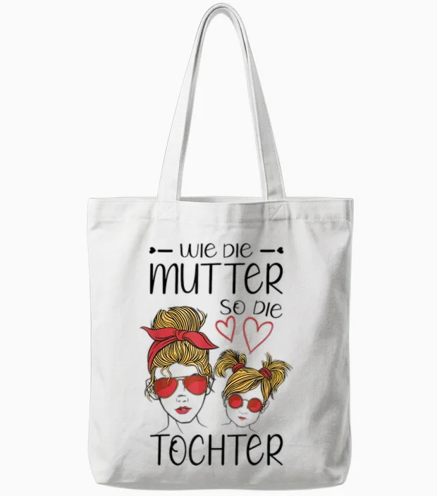 Wie Die Mutter So Die Tochter Mama Partnerlook Partneroutfit Tote Bags in White